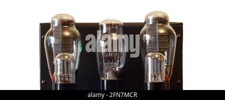 Tubo a vuoto con amplificatore 300b triodes Foto Stock