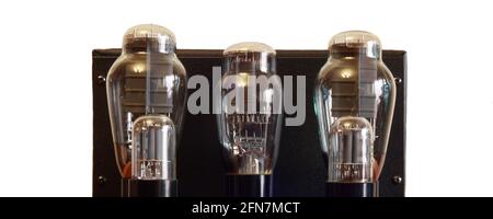 Tubo a vuoto con amplificatore 300b triodes Foto Stock