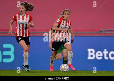 EINDHOVEN, OLANDA - MAGGIO 14: Joelle Smits of PSV durante la partita del Campionato Eredivisie delle Donne tra PSV Eindhoven e ADO Den Haag a Philip Foto Stock