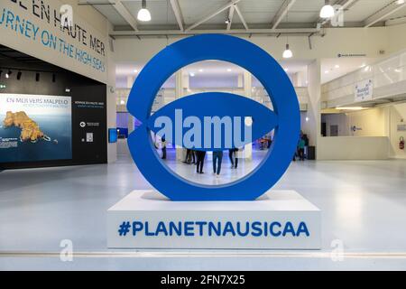 Boulogne sur mer, Francia - 16 Marzo 2019 : Nausicaa : Museo Nazionale del Mare a Boulogne sur Mer, Francia. Nausicaa è il primo luogo turistico negli Hauts Foto Stock