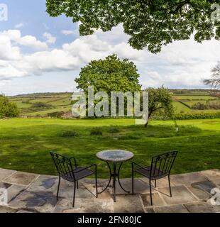 Vacanze di lusso nella Foresta di Dean, Gloucestershire presso la Coach House, Saltbox Escapes. Foto Stock