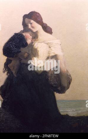 La Madre felice, 1913. Foto Stock