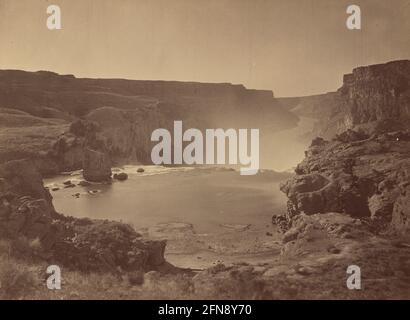 Shoshone Falls, Snake River, Idaho, 1874. Foto Stock