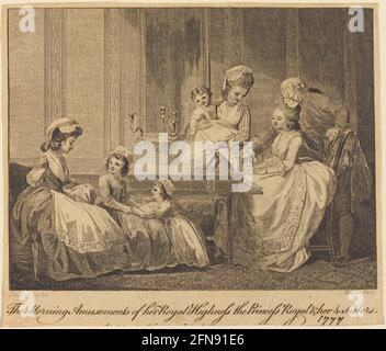 Il Morning Amusements di sua altezza reale, 1782. Foto Stock