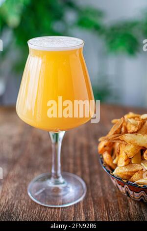 Birra fatta in casa Foto Stock