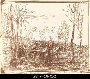 Luncheon in a Clearing (un dejeuner dans la clairiere), 1857. Foto Stock