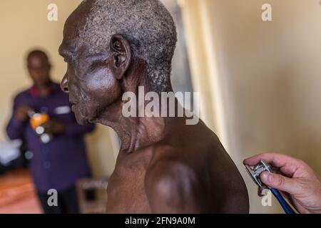 Clinica medica a Mbale, Uganda orientale rurale Foto Stock