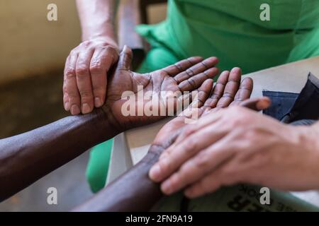 Clinica medica a Mbale, Uganda orientale rurale Foto Stock