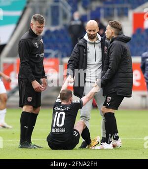 Città di Duisburg, Germania. 15 maggio 2021. Primo: 15.05.2021, Fuvuball, 3. Bundesliga, stagione 2020/2021, MSV Duisburg - FC Ingolstadt 1: 5 FCI Marc Stendera, | usage worldwide Credit: dpa/Alamy Live News Foto Stock