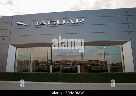 7 maggio 2021, concessionario Jaguar a Londra, Ontario, Canada. Luke Durda/Alamy Foto Stock