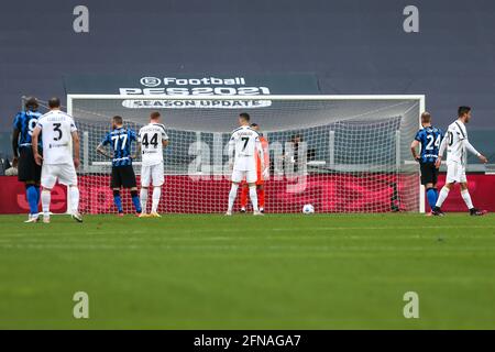 Cristiano Ronaldo della Juventus FC durante la partita tra Juventus FC e FC Internazionale allo stadio Allianz il 15 maggio 2021 a Torino. Foto Stock