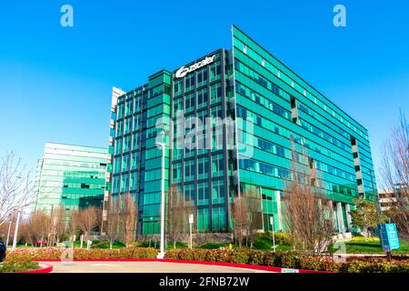 Zscaler, sede centrale del campus nella Silicon Valley. Zscaler è un'azienda globale di sicurezza dei dati basata su cloud - San Jose, CA, USA - 2021 Foto Stock