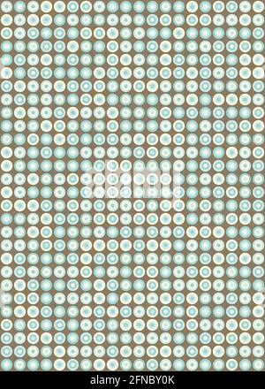 Illustrazione astratta dell'arte computazionale generativa geometrica Illustrazione Vettoriale