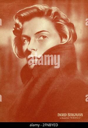 INGRID BERGMAN in Europa '51 (1952) regista produttore e storia ROBERTO ROSSELLINI associa i produttori Dino De Laurentiis e Carlo ponti Ponti-De Laurentiis Cinematografica / Lux Film Foto Stock