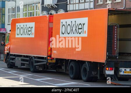 Blokker Company Truck ad Amsterdam Paesi Bassi 12-5-2021 Foto Stock