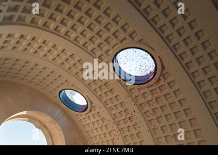 Fotografie scattate in occasione del 100° anniversario dall'inizio della prima guerra mondiale a Menin Gate in Belgio. Foto Stock