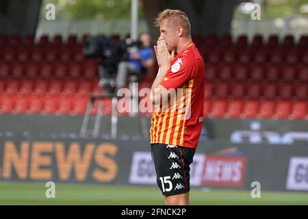 Benevento, Italia. 16 maggio 2021. Kamil Glik (Benevento Calcio) durante Benevento Calcio vs FC Crotone, Serie calcistica italiana A match a Benevento, Italy, May 16 2021 Credit: Independent Photo Agency/Alamy Live News Foto Stock