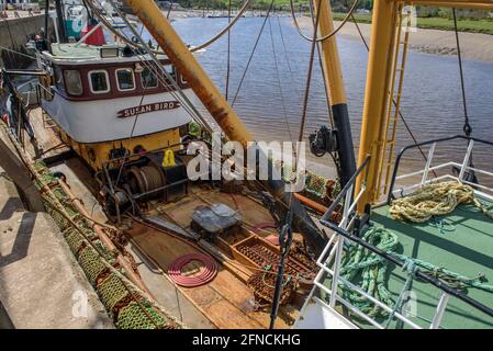 Il drago Scallop Susan Bird a Kirkcudbright Scozia Foto Stock