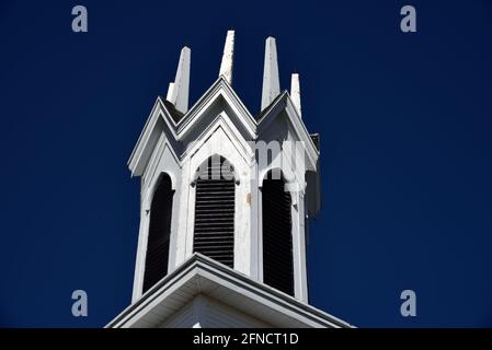 White Steeple Chiesa in Nuova Scozia Canada Foto Stock