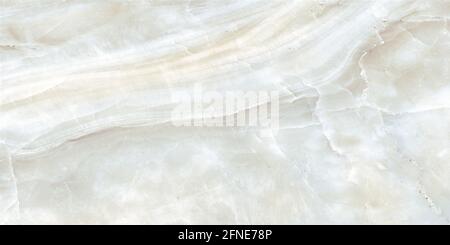 design in marmo onice color avorio con venature naturali e finitura lucida Foto Stock