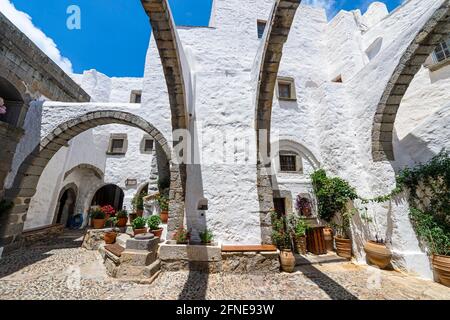 Sito patrimonio dell'umanità dell'UNESCO, Monastero di San Giovanni Teologo, Chora, Patmos, Grecia Foto Stock