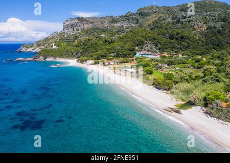 Aereo di Potami Beach, Samos, Grecia Foto Stock