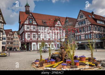 Comune di Bad Urach, Bad Urach, Baden-Wuerttemberg, Germania Foto Stock