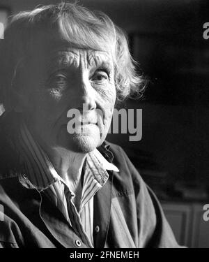 Astrid Lindgren (Stoccolma, 14 novembre 1907) autore svedese di bambini (1991). [traduzione automatizzata] Foto Stock