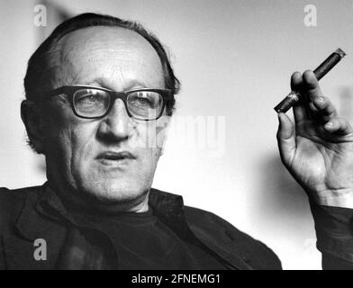 Heiner Müller (1929-1995), scrittore, drammaturgo e regista tedesco. La foto è stata scattata a Berlino. [traduzione automatizzata] Foto Stock