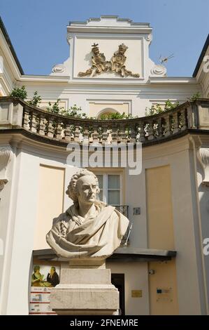 Europa, Italia, Piemonte, Asti, Palazzo Alfieri di Asti (Italia), storico palazzo barocco e luogo di origine del famoso poeta italiano Vittorio Alfier Foto Stock