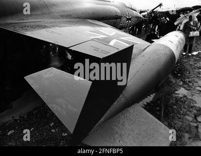 Il Lockheed F-104 G Starfighter della Bundeswehr. A causa dei suoi quasi 300 crash su circa 900 procurato, lo Starfighter è stato famoso per i suoi numerosi incidenti. [traduzione automatizzata] Foto Stock