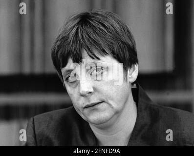 Ministro federale dell'ambiente Angela Merkel. [traduzione automatizzata] Foto Stock