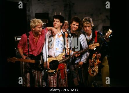 Die Toten Hosen, deutsche PunkRock Band, 1987. The Toten Hosen, German Punk Rock Band, 1987. Foto Stock