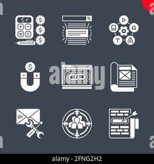 Seo e web opimization Illustrazione Vettoriale