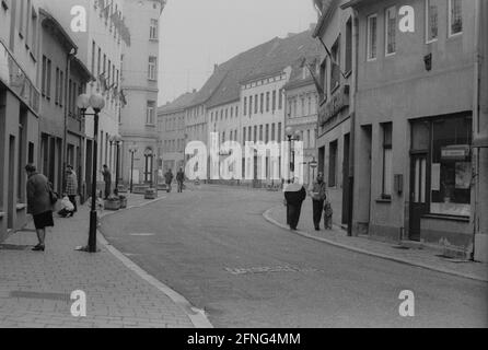 Stati federali / GDR Land / Ottobre 1989 Sassonia-Anhalt: Aschersleben: Città vecchia // [traduzione automatizzata] Foto Stock