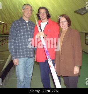 Heide Ecker-Rosendahl con il marito John Ecker e il figlio Danny Ecker 04.12.1999. [traduzione automatizzata] Foto Stock