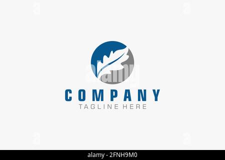 Logo astratto. Design minimalista con logo. Logo creativo. Bella e semplice. Illustrazione Vettoriale