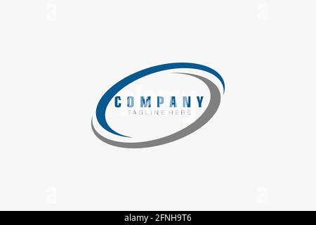 Logo astratto. Design minimalista con logo. Logo creativo. Bella e semplice. Illustrazione Vettoriale