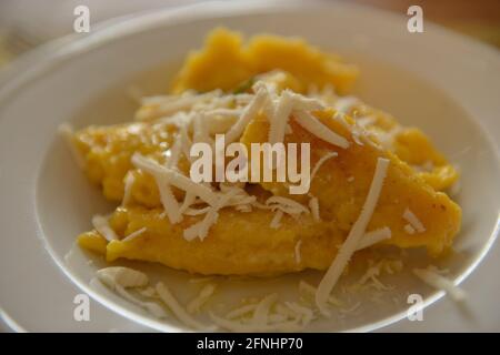 Gnocchi di zucca, gnocchi di zucca, cibo italiano, Italia Foto Stock