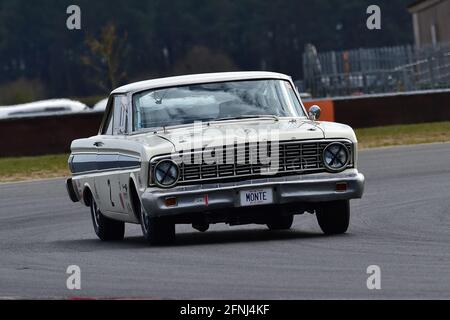 DaN Williamson, Ford Falcon, Historic Touring Car Championship, Historic Sports Car Club, HSCC, Jim Russell Trophy Meeting, aprile 2021, Snetterton, No Foto Stock