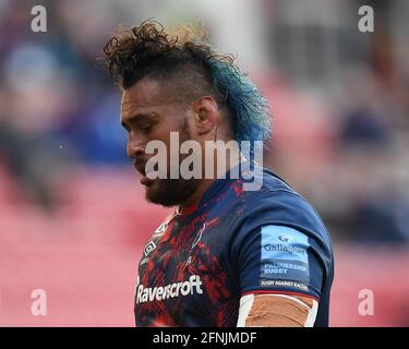 Nathan Hughes di Bristol Bears durante il gioco Foto Stock