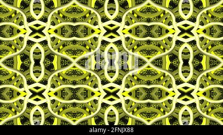 Sfondo astratto giallo. Motivo senza giunture astratto per sfondo, sfondo, banner, modello, illustrazione, tessuti e altri disegni. Vernice. D'oro. Foto Stock
