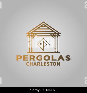 I logo sono basati su vettori e sono integrati nel software Illustrator. È completamente modificabile e scalabile senza perdere la risoluzione. Migliorare la visibilità e ottenere un p Illustrazione Vettoriale