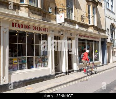 Emporium Bookshop indipendente del signor B, John Street, Bath, Somerset, Inghilterra, REGNO UNITO Foto Stock