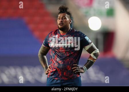 Nathan Hughes di Bristol Bears durante il gioco Foto Stock