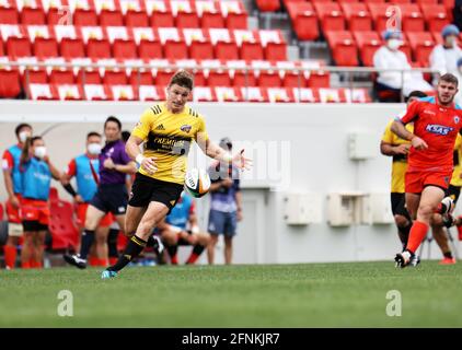 Hanazono Rugby Stadium, Higashi Osaka, Giappone. 16 maggio 2021. Beauden Barrett (), 16 MAGGIO 2021 - Rugby : Giappone Rugby Top League 2021 Semifinale match tra Suntory Sungoliath 26-9 Kubota Spears al Hanazono Rugby Stadium, Higashi Osaka, Giappone. Credit: SportsPressJP/AFLO/Alamy Live News Foto Stock