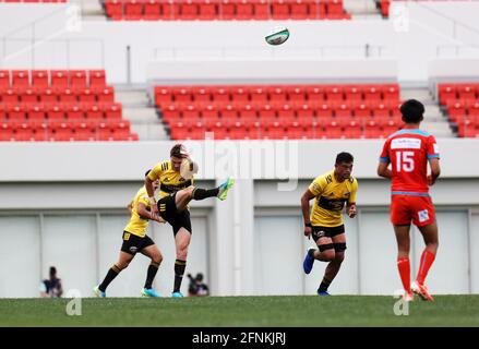 Hanazono Rugby Stadium, Higashi Osaka, Giappone. 16 maggio 2021. Beauden Barrett (), 16 MAGGIO 2021 - Rugby : Giappone Rugby Top League 2021 Semifinale match tra Suntory Sungoliath 26-9 Kubota Spears al Hanazono Rugby Stadium, Higashi Osaka, Giappone. Credit: SportsPressJP/AFLO/Alamy Live News Foto Stock