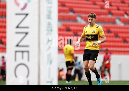 Hanazono Rugby Stadium, Higashi Osaka, Giappone. 16 maggio 2021. Beauden Barrett (), 16 MAGGIO 2021 - Rugby : Giappone Rugby Top League 2021 Semifinale match tra Suntory Sungoliath 26-9 Kubota Spears al Hanazono Rugby Stadium, Higashi Osaka, Giappone. Credit: SportsPressJP/AFLO/Alamy Live News Foto Stock