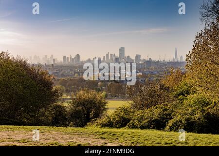 Fotografia locale di Hampstead Heath Foto Stock