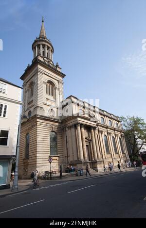 All Saints Church, ora Lincoln College Library sulla High Street di Oxford nel Regno Unito, preso il 15 settembre 2020 Foto Stock